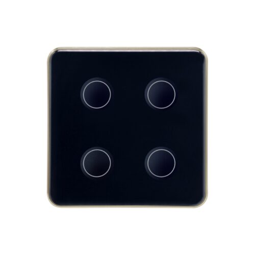 Công Tắc Thông Minh Lxsmart Viền Vàng  Vuông Lỏm Cao Cấp